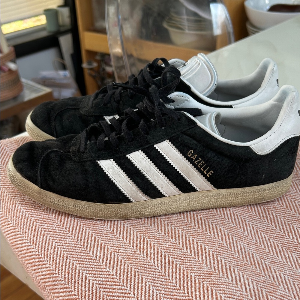 Adidas Gazelle Black Suede Sneakers